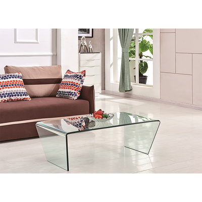 Glare Coffee Table - Clear Glass