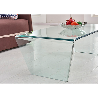 Glare Coffee Table - Clear Glass