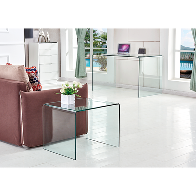 Glare Side Table - Clear Glass
