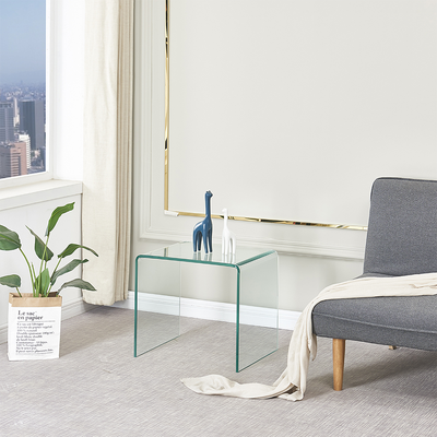 Glare Side Table - Clear Glass