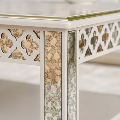 Classadora Coffee Table - Beige / Champagne Gold