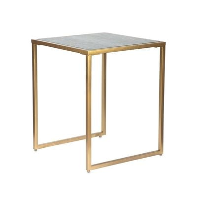 Margaux End Table - Green Marble / Golden