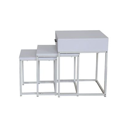 Yuko Nest of Table – White - With 2-Year Warranty