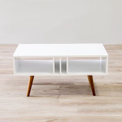 Melo Coffee Table - White - With 2-Years Warranty