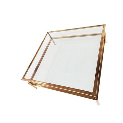 Geneva Coffee Table - Gold/Glass