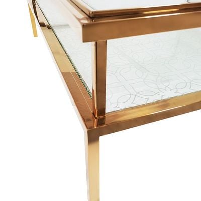 Geneva Coffee Table - Gold/Glass