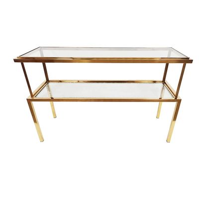 Geneva Console Table - Gold/Glass