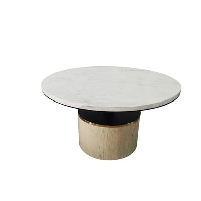 Jandie End Table Table - Champagne/Black