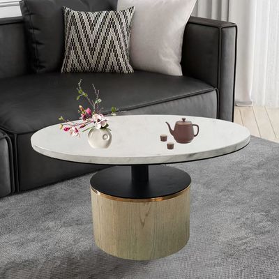 Jandie End Table Table - Champagne/Black