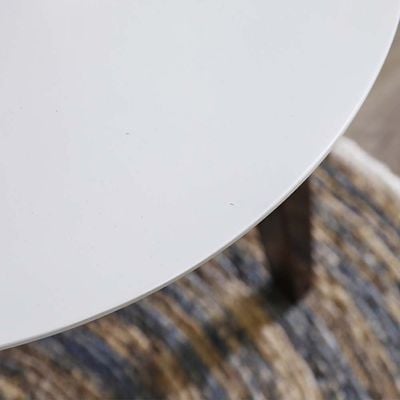 Dorin End Table - White/Walnut