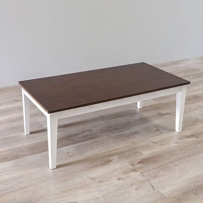 Vartan Coffee Table - White/Walnut