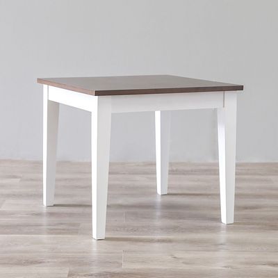 Vartan End Table - White/Walnut