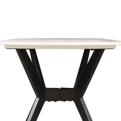 Calus End Table Sintered Stone - Milky White / Black