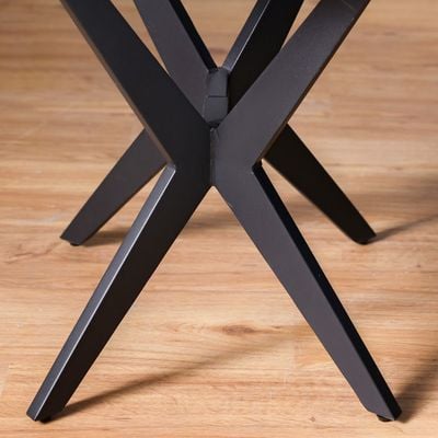 Calus End Table Sintered Stone - Milky White / Black
