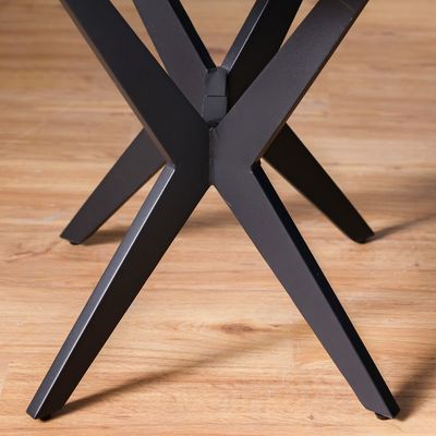 Calus End Table Sintered Stone - Milky White / Black
