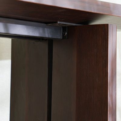 Merriton Console Table With Mirror - Walnut - With 2-Year Warranty