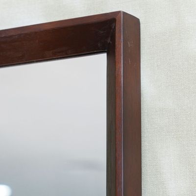 Merriton Console Table With Mirror - Walnut - With 2-Year Warranty