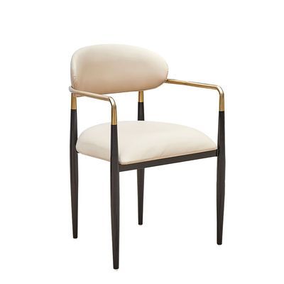 Karson Dining Chair - White/Gold - With 2-Year Warranty