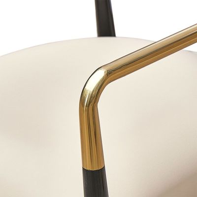 Karson Dining Chair - White/Gold - With 2-Year Warranty