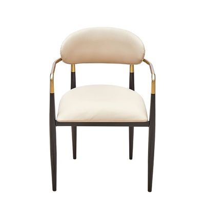 Karson Dining Chair - White/Gold - With 2-Year Warranty