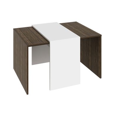 Theo Coffee Table - Walnut/White 