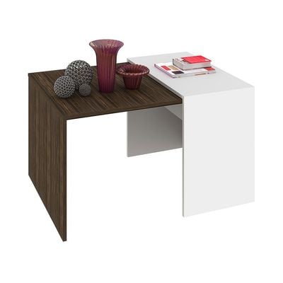 Theo Coffee Table - Walnut/White 