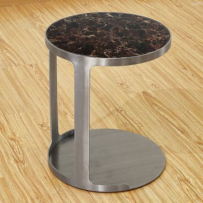 Denzel End Table - Grey Marble - With 2-Year Warranty