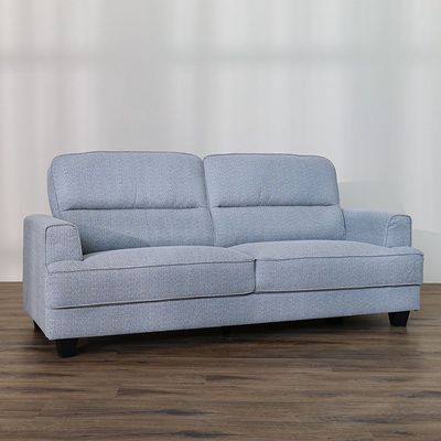 Winterfell 3-Seater Fabric Sofa - Warm Grey - With 2-Year Warranty