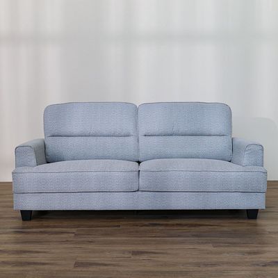 Winterfell 3-Seater Fabric Sofa - Warm Grey - With 2-Year Warranty