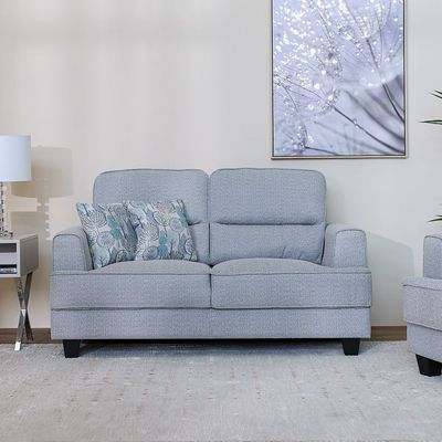 Winterfell 2-Seater Fabric Sofa - Warm Grey - With 2-Year Warranty