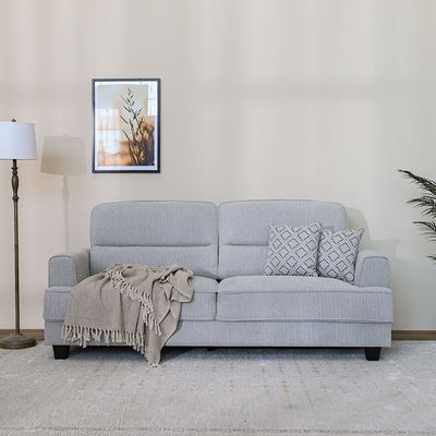 وينترفيلر - أريكة قماشية 3 مقاعد - رمادي - مع ضمان لمدة عامين