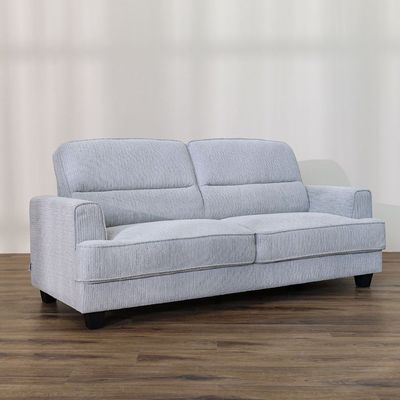 Winterfell 3-Seater Fabric Sofa - Grey - With 2-Year Warranty