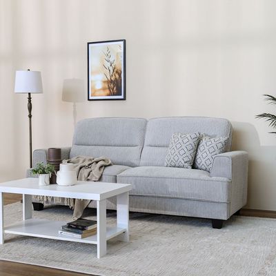 Winterfell 3-Seater Fabric Sofa - Grey - With 2-Year Warranty