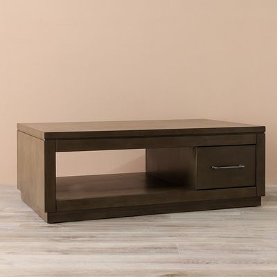 Dakota Coffee Table with Storage - Antique Brown - With 2-Year Warranty