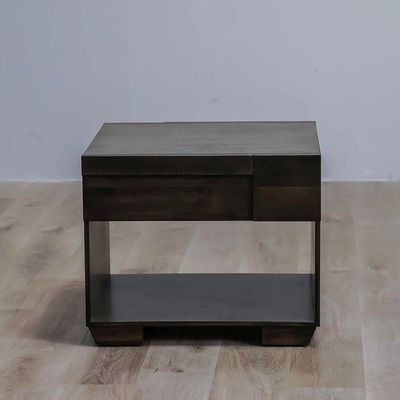 Saga End Table - Light Walnut - With 2-Year Warranty