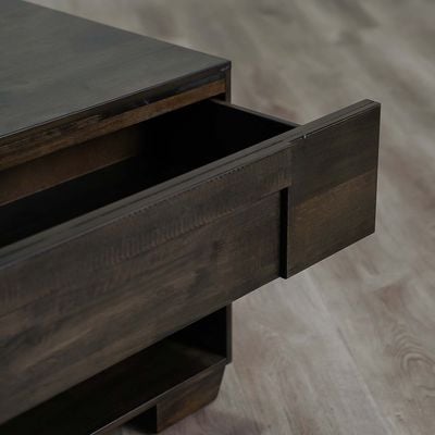 Saga End Table - Light Walnut - With 2-Year Warranty