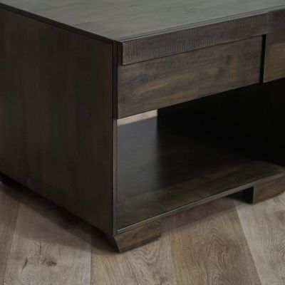 Saga End Table - Light Walnut - With 2-Year Warranty