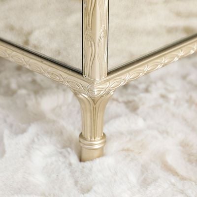 Renies Coffee Table - White/Gold - With 2-Year Warranty