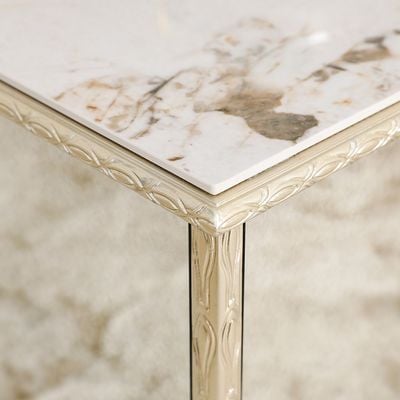 Renies Coffee Table - White/Gold - With 2-Year Warranty