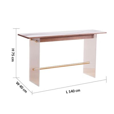 Azeron Console Table - Brown - With 2-Year Warranty