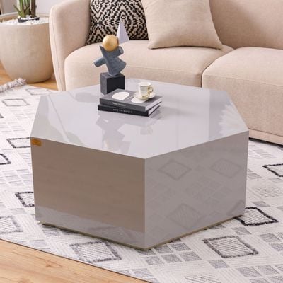 Amarant Coffee Table Set Of 2 -  Grey Glossy