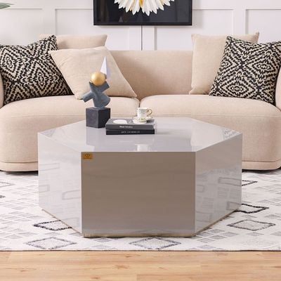 Amarant Coffee Table Set Of 2 -  Grey Glossy