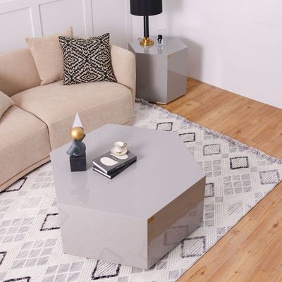 Amarant Coffee Table Set Of 2 -  Grey Glossy