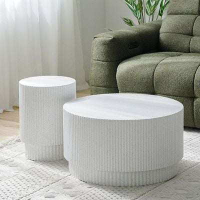 Thorin Coffee Table - White - With 2-Year Warranty