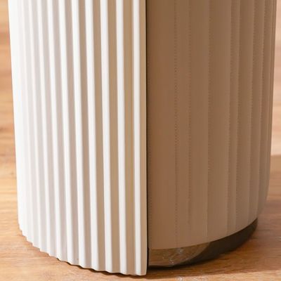 Hesdin Round Small Coffee Table - Light Grey - With 2-Year Warranty