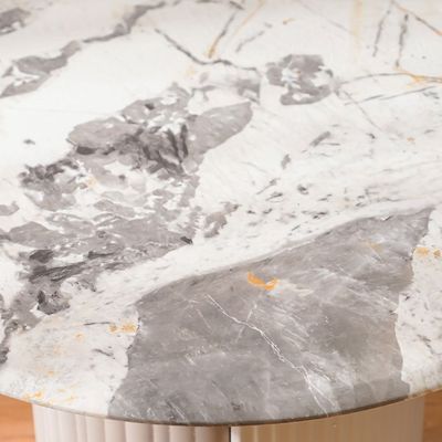 Hesdin Round Medium Coffee Table - Light Grey - With 2-Year Warranty
