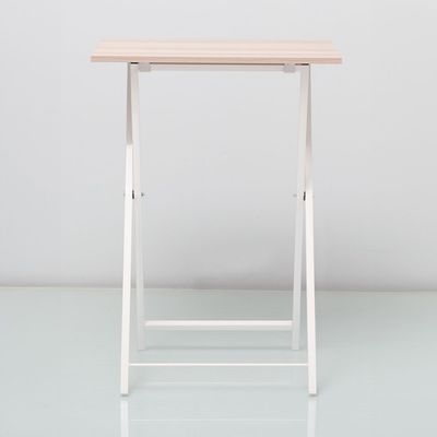 Mineo Foldable Side Table - Ash White - With 2-Year Warranty