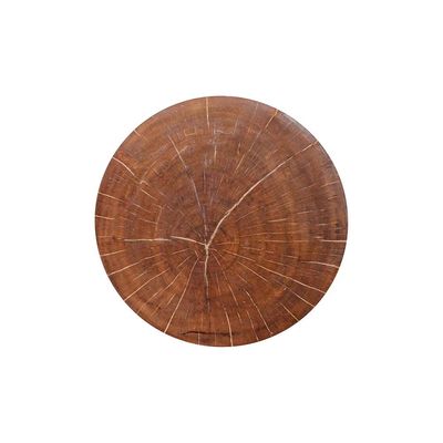 طاولة جانبية خشبية إرما - بني - مع ضمان لمدة عامين