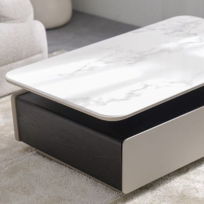 Donna Coffee Table - White - With 2-Year Warranty