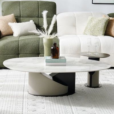 Escro Coffee Table + End Table Set - Marble - With 2-Year Warranty